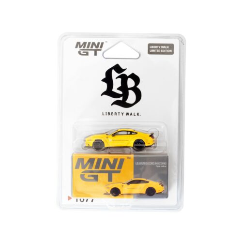 MINI GT 1/64 LB-WORKS FORD MUSTANG Triple Yellow / LB Blister
