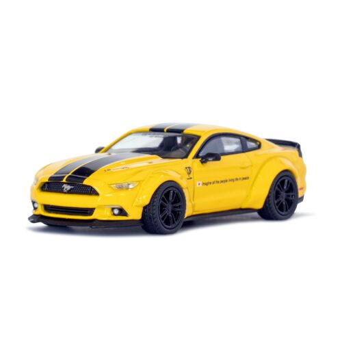 Ford Yellow Mustang 限定版 1/50 MINI GT 1/64 LB-WORKS FORD MUSTANG Triple Yellow / LB Blister