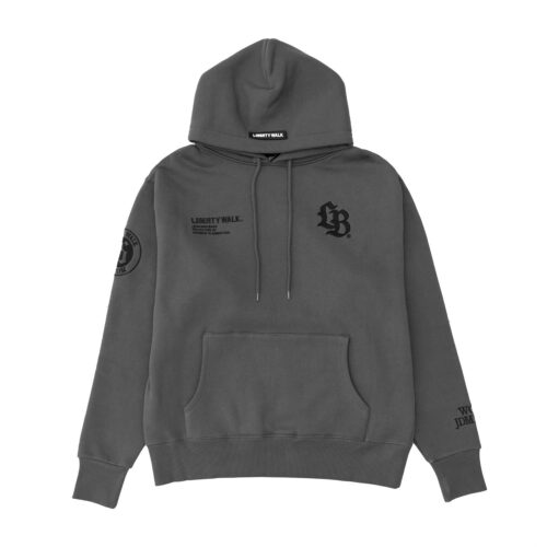 LB Thorn Embroidery Logo Hoodie Gray&Black - LB-ONLINE STORE