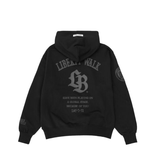 LB Thorn Embroidery Logo Hoodie Black&Gray
