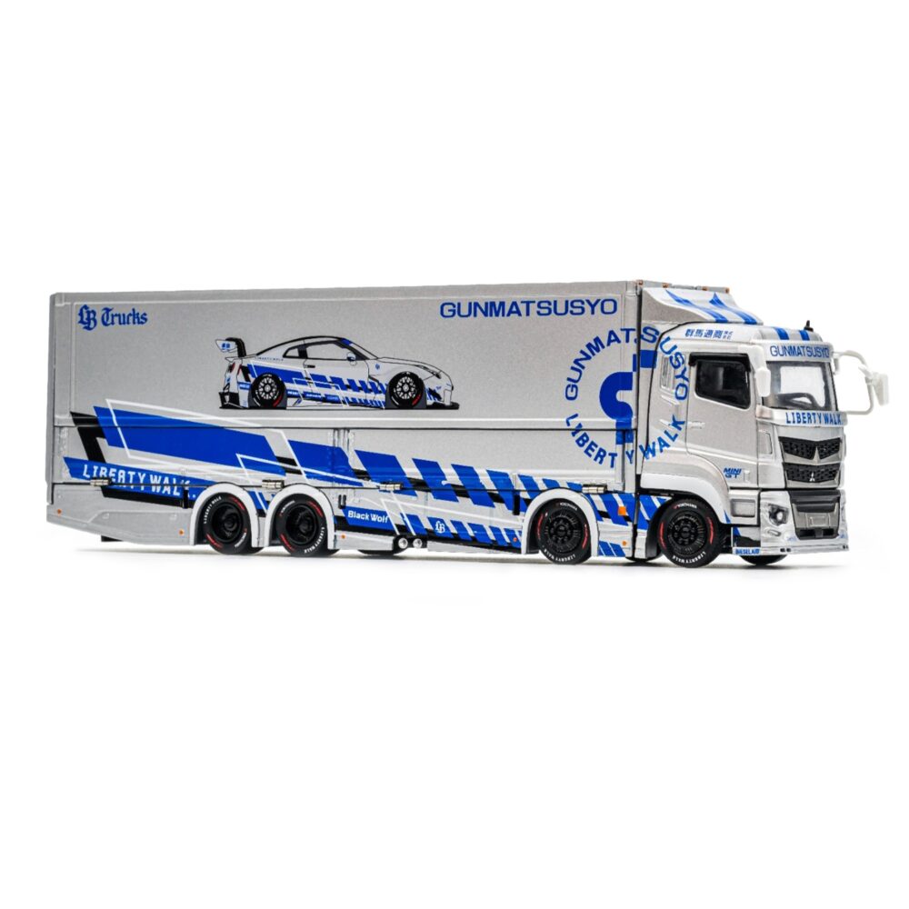 GCD 1/64 三菱 ふそう LBWK リバティウォーク スーパー グレート 1/64 GCD Mitsubishi Fuso Super Great Transporter LBWK Liberty Walk