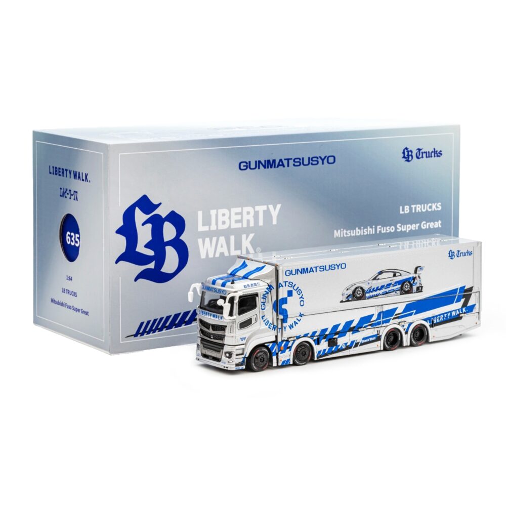 GCD 1/64 Mitsubishi Fuso Super Great Transport LBWK, (RHD) TAS