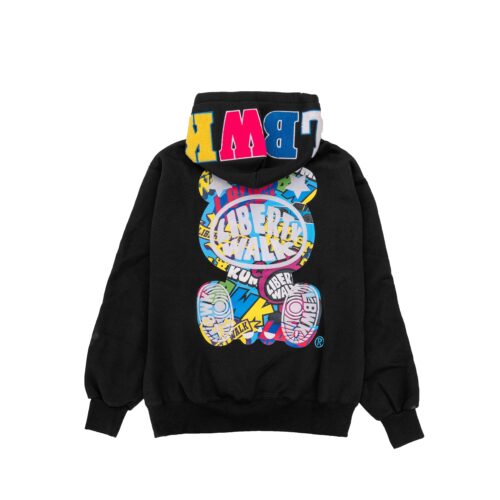LB Big KUMA Colorful Hoodie Black