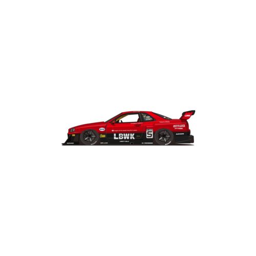 LB Works Cutting Sticker 34RDBK