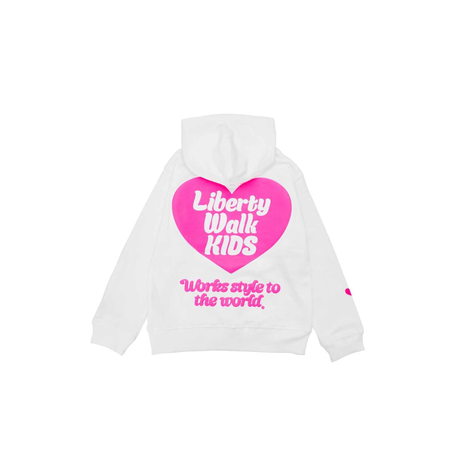 LB Kids Heart Logo Hoodie White