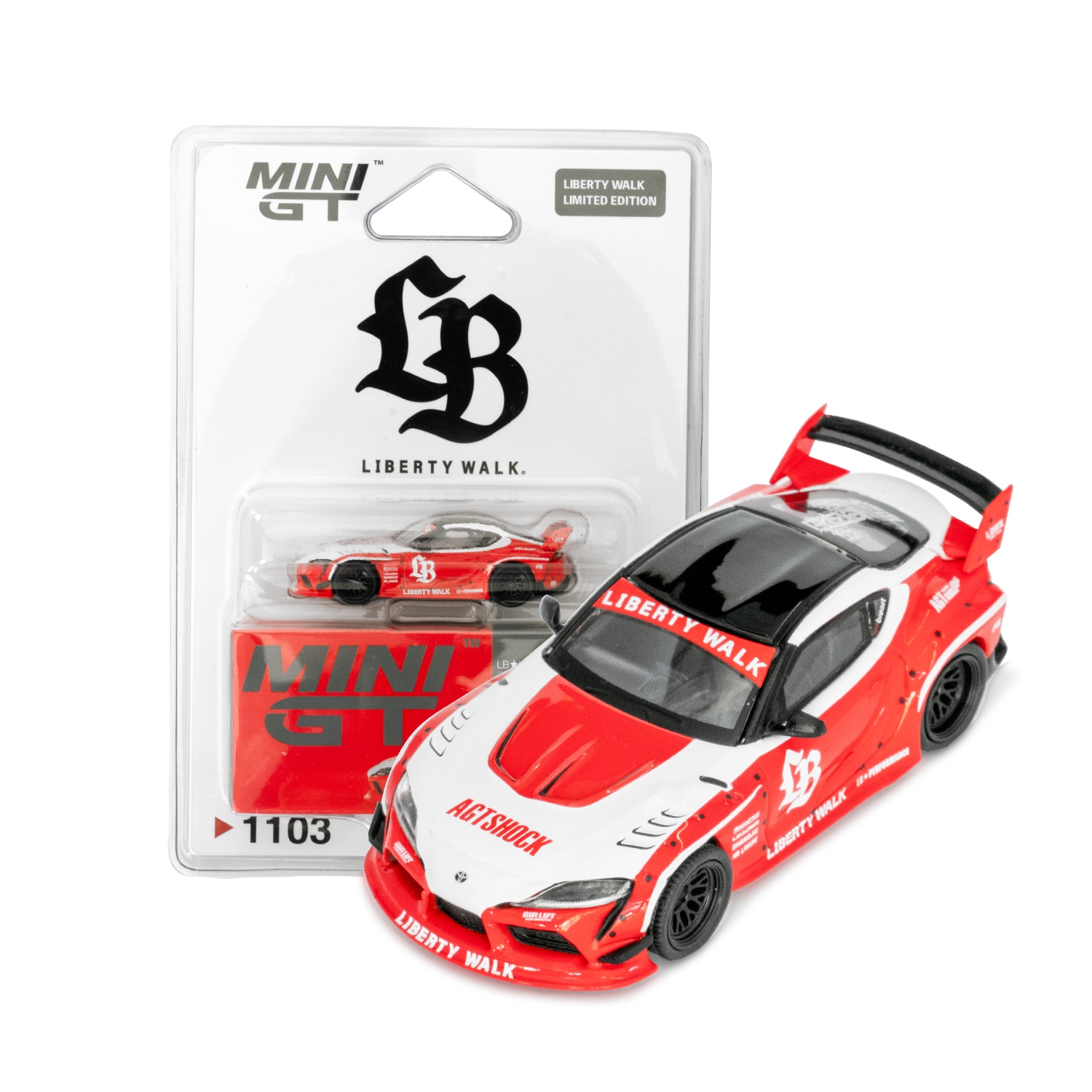 LB★WORKS Toyota GR Supra Red/White / LB Blister packaging