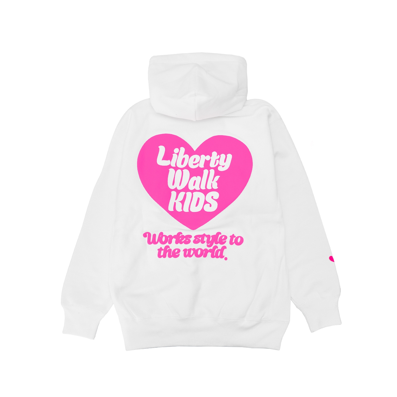 LB Heart Logo Hoodie White