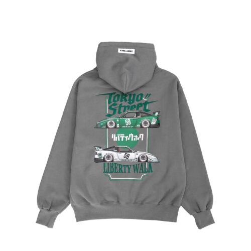 Tokyo Street Box Logo 180 Gray Hoodie