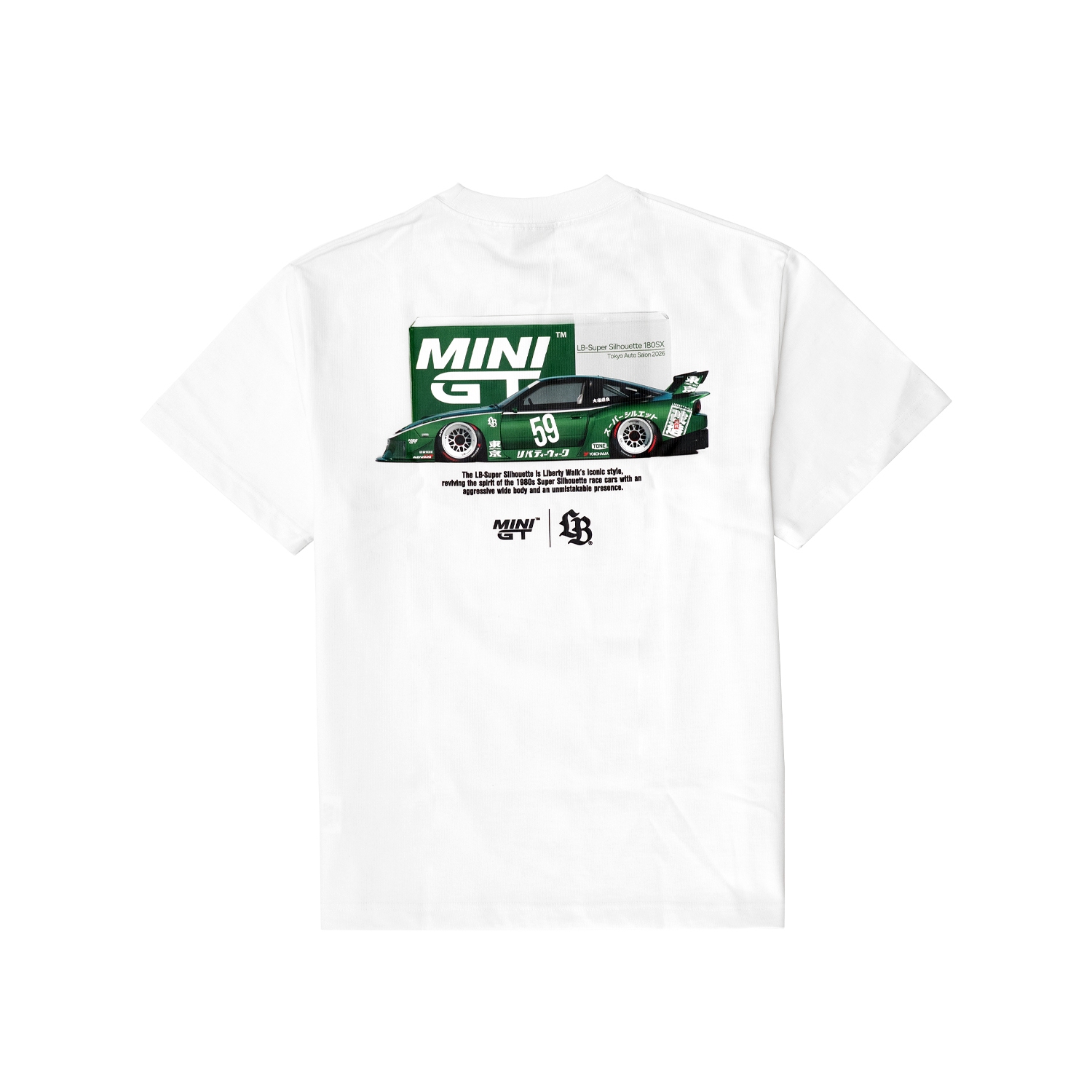 MINI GT×LB 180SX BOX Tee White