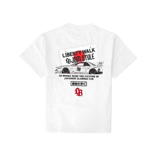 LB Number Plate R32 Tee White