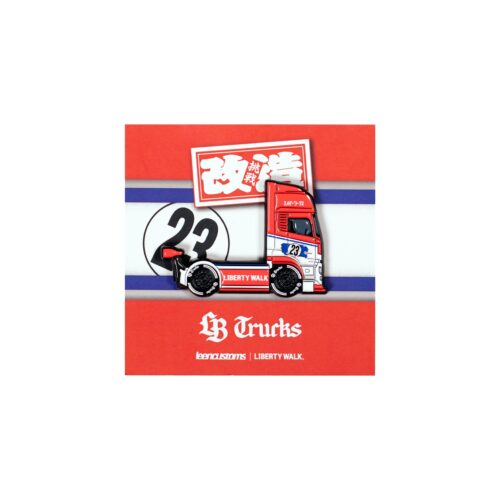 Leen Customs Pin Badge LB Trucks Red/White